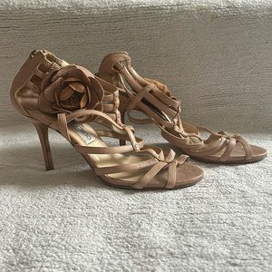 Jimmy Choo blush leather stilettos